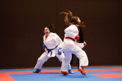 2024, Swiss International Junior Open, Basel, Schweiz, Kumite, Aya Ben Aicha, Elif Olcay, Shukokai Dojo Wetzikon, K-C- Shogun Memmingen