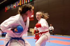 2024, Swiss International Junior Open, Basel, Schweiz, Kumite, Ella Goede, Liliane Burri, Shukokai Dojo Wetzikon, Karatedo Lyss-Aarberg