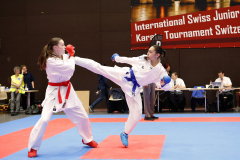 2024, Swiss International Junior Open, Basel, Schweiz, Kumite, Larissa De Carlo, Noemi Emma Mühlemann, Shukokai Dojo Wetzikon, Karatedo Lyss-Aarberg