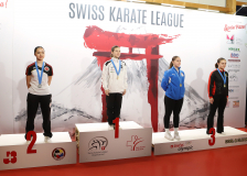 2025, Swiss Karate League, Bonstetten, Schweiz, Kata, Siegerehrung, Maia Ritz, Kaena Schedel, Mia Worreby, Inija Golubovic, EKTS Lausanne Vufflens, Karate Emme, Karate-Toffen, Karate Akademie Zürich
