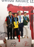 2025, Swiss Karate League, Bonstetten, Schweiz, Kata, Siegerehrung, Karatecenter Reto Kern Kreuzlingen, Shukokai Dojo Wetzikon, Karaté Club Thônex, RYUEI-RYU Karate ZH-Suisse, Colin McGuinness, Gian Serrano, Sevan Barsoumian, Lenio Botta
