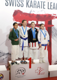 2025, Swiss Karate League, Bonstetten, Schweiz, Kata, Siegerehrung, Ippon Karaté Club Tivoli Genève, Karaté Club Thônex, Ken Shi Kai Karateschule Schwamendingen, KARATE - CLUB SENSE DÜDINGEN - RIFFENMATT, Isla Preston Rico, Chloe Ton That, Enna Hukic, Eleni Spicher