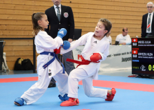 2025, Swiss Karate League, Bonstetten, Schweiz, Kumite, Shukokai Dojo Wetzikon, Julia Weiss, Klea Kryeziu, Nippon Training Urdorf / Dietikon