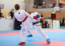 2025, Swiss Karate League, Bonstetten, Schweiz, Kumite, Shukokai Dojo Wetzikon, Andrei Negara, Mathieu Joss, Karate Club Valais