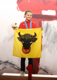 2025, Swiss Karate League, Bonstetten, Schweiz, Kumite, Siegerehrung, Seya Deplazes, Shito Ryu Karate Do Uri