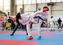 2025, Swiss Karate League, Bonstetten, Schweiz, Kumite, Shukokai Dojo Wetzikon, Devrim Yildirim, Zablonier Alessandro, Karateschule Flawil