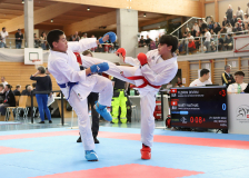 2025, Swiss Karate League, Bonstetten, Schweiz, Kumite, Shukokai Dojo Wetzikon, Devrim Yildirim, Mathias Marty, Karate Club Valais