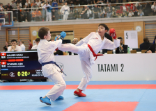 2025, Swiss Karate League, Bonstetten, Schweiz, Kumite, Shukokai Dojo Wetzikon, Noah Maurer, Lien Schenkel, Karate Do Brugg