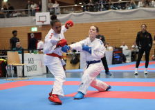 2025, Swiss Karate League, Bonstetten, Schweiz, Kumite, Shukokai Dojo Wetzikon, Lenya Lawrenz, Syrah Sissokho, Ippon Karaté Club Tivoli Genève