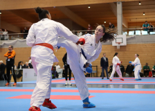2025, Swiss Karate League, Bonstetten, Schweiz, Kumite, Shukokai Dojo Wetzikon, Lenya Lawrenz, Syrah Sissokho, Ippon Karaté Club Tivoli Genève