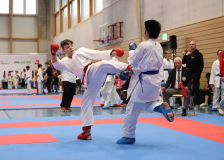 2025, Swiss Karate League, Bonstetten, Schweiz, Kumite, Shukokai Dojo Wetzikon, Caleb Gossweiler, Kyrylo Usov, Karate Do Brugg