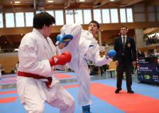 2025, Swiss Karate League, Bonstetten, Schweiz, Kumite, Shukokai Dojo Wetzikon, Patrick Graf, Andrej Komadina, Kimura Shukokai Karate Limmattal