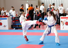 2025, Swiss Karate League, Burgdorf, Schweiz, Kumite, Emma Kleefeld, Nola Vuissoz, Nippon Training Urdorf / Dietikon, Karate Club Valais