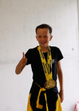 2025, Swiss Karate League, Burgdorf, Schweiz, Kumite, Siegerehrung, Gian Serrano, Karatecenter Reto Kern Kreuzlingen