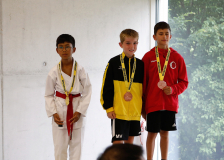 2025, Swiss Karate League, Burgdorf, Schweiz, Kumite, Siegerehrung, Devarayan Tap, Tiago Ramos Bastos, Marvin von Klass, Karate Do Brugg, Karate Club Valais, Karatecenter Reto Kern Kreuzlingen