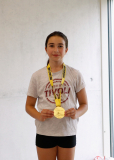 2025, Swiss Karate League, Burgdorf, Schweiz, Kumite, Siegerehrung, ELÉANORE Lafourcade, Ippon Karaté Club Tivoli Genève