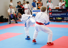 2025, Swiss Karate League, Burgdorf, Schweiz, Kumite, Cedric Götz, Laarushan Sivarasalingam, Shinsei Kan Lenzburg, Hayabusa Karate Do Basel