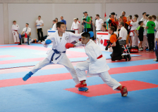 2025, Swiss Karate League, Burgdorf, Schweiz, Kumite, Caleb Gossweiler, Nicolas Favre, Shukokai Dojo Wetzikon, Karate Club Valais