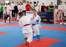 2025, Swiss Karate League, Burgdorf, Schweiz, Kumite, Caleb Gossweiler, Nicolas Favre, Shukokai Dojo Wetzikon, Karate Club Valais