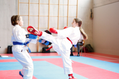 2024, Swiss Karate League, Burgdorf, Schweiz, Kumite, Seya Deplazes, Zoe Keller, Shukokai Dojo Wetzikon, Shito Ryu Karate Do Uri