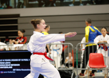2024, Swiss Karate League, Neuchâtel, Schweiz, Kata, Shukokai Dojo Wetzikon, Lenya Lawrenz
