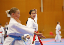 2024, Swiss Karate League, Neuchâtel, Schweiz, Kata, Elena Hügli, Karatedo Lyss-Aarberg, Natalie Jäggi, Hoitsugan Kyokai Karate Solothurn