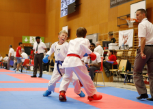 2024, Swiss Karate League, Neuchâtel, Schweiz, Kumite, Timéo Maillard, Ippon Karaté Club Tivoli Genève, Valerio Klauser, Karateschule Sursee