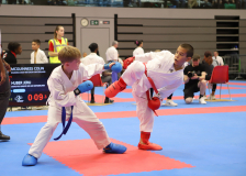 2024, Swiss Karate League, Neuchâtel, Schweiz, Kumite, Shukokai Dojo Wetzikon, Colin McGuinness, Jeru Huber, Shito Ryu Karate Do Uri