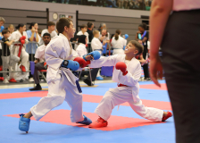 2024, Swiss Karate League, Neuchâtel, Schweiz, Kumite, Shukokai Dojo Wetzikon, Andy Gonzalez, Leo Roos, Karateschule Sursee