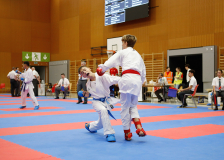 2024, Swiss Karate League, Neuchâtel, Schweiz, Kumite, Shukokai Dojo Wetzikon, Linus Gubler, Luka Toni Krivic, Karate Do Brug