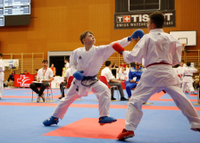 2024, Swiss Karate League, Neuchâtel, Schweiz, Kumite, Shukokai Dojo Wetzikon, Daniel Riedel, Karatedo Lyss-Aarberg, Lian Krähenbühl