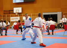 2024, Swiss Karate League, Neuchâtel, Schweiz, Kumite, Kimura Shukokai Karate Limmattal, Pavle Dzuverovic, Leon Gloor, Aaron Häusermann