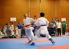 2024, Swiss Karate League, Neuchâtel, Schweiz, Kumite, Shukokai Dojo Wetzikon, Caleb Gossweiler, Robin Mathys, Hoitsugan Kyokai Karate Solothurn