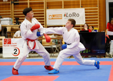 2024, Swiss Karate League, Neuchâtel, Schweiz, Kumite, Shukokai Dojo Wetzikon, Marlo Bugatti, Nevio Iseppi, Nippon Training Urdorf / Dietikon
