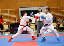 2024, Swiss Karate League, Neuchâtel, Schweiz, Kumite, Shukokai Dojo Wetzikon, Patrick Graf, Lukas Anderegg, Karatedo Lyss-Aarberg