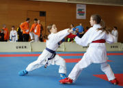 2024, Swiss Karate League, Wettingen, Schweiz, Kumite, Lena Sidler, Zoe Keller