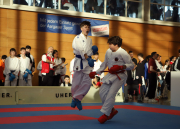 2024, Swiss Karate League, Wettingen, Schweiz, Kumite, Elia Ochsner, Lucas Caseiro