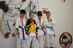 2024, Swiss Karate League, Wettingen, Schweiz, Kata, Siegerehrung, Valentin Zettel, Gian Serrano, Ivan Kristic, Colin McGuinness, Shukokai Dojo Wetzikon, Karatecenter Reto Kern Kreuzlingen, Karateschule Schötz/Wauwil, Nippon Training Urdorf / Dietikon