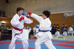 2024, Swiss Karate League, Wettingen, Schweiz, Kumite, Patrick Graf, Yann Borter, Mizu Dojo, Shukokai Dojo Wetzikon