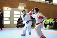 2024, Swiss Karate League, Wettingen, Schweiz, Kumite, Caleb Gossweiler, Vitor Madureira Moreira, Shukokai Dojo Wetzikon, Karateschule Flawil