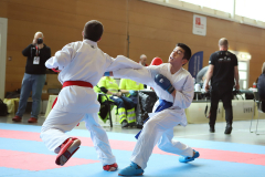 2024, Swiss Karate League, Wettingen, Schweiz, Kumite, Caleb Gossweiler, Vitor Madureira Moreira, Shukokai Dojo Wetzikon, Karateschule Flawil