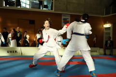 2024, Swiss Karate League, Wettingen, Schweiz, Kumite, Lenya Lawrenz, Rebecca Kulendrarajah, Shukokai Dojo Wetzikon, Karatedo Lyss-Aarberg