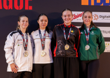 Kaena Schedel,EKTS VD LAUSANNE SWISS,Inija Golubovic,KARATE-TOFFEN,KARATE AKADEMIE ZÜRICH,Mia Worreby,Maia Ritz,QUIRICI2020,Siegerehrung,Swiss Karate League,Gossau,Züri Oberland,2026,Medal Ceremony,SKL