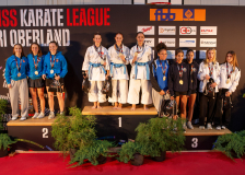Siegerehrung,Swiss Karate League,Gossau,Züri Oberland,2026,Medal Ceremony,SKL,Maia Ritz,Kaena Schedel,Anastasia SIGILLÒ,Switzerland,Team Kata,Valeria Barnetta,Annalena Grenacher,Muriel Wiesner,KS Langnau LU,Line Reda,Maria Latsis,Alya Abidi,Pauline Cugnet,Thalia Alonso,Tamara Torriani,EKTS VD Lausanne,Kihon Karaté Club La Chaux-de-Fonds