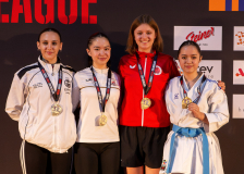 Kata,Lila Ritz,Quirici2020,Maia Ritz,Marta Mallegni,Anel Buchser,EKTS VD LAUSANNE SWISS,Karate Emme,Siegerehrung,Swiss Karate League,Gossau,Züri Oberland,2026,Medal Ceremony,SKL