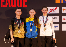 Serena Payziner,Jessica Frischknecht,Quirici2020,HAYABUSA KARATE DO BASEL,Demet Özdemir,KARATÉ CLUB JAGUAR VALLORBE,Siegerehrung,Swiss Karate League,Gossau,Züri Oberland,2026,Medal Ceremony,SKL
