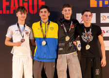Deny Kamilovski,Tobias Riedel,Nico Glauser,Lucas Zecca,KARATE-DO BALSTHAL,SHUKOKAI DOJO WETZIKON-VOLKETSWIL-WINTERTHURKARATE DO BRUGG,KARATÉ CLUB JAGUAR VALLORBE,Siegerehrung,Swiss Karate League,Gossau,Züri Oberland,2026,Medal Ceremony,SKL