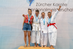 Michelle Manuela Pilz,Charlotte Wigger,Celine Riedel,Silvy McGuinness,Bonstetten,Siegerehrung,2026,Shukokai Dojo Wetzikon-Volketswil-Winterthur,Zürcher Kantonalmeisterschaft,ZHKM,ZANSHIN DO KARATE
