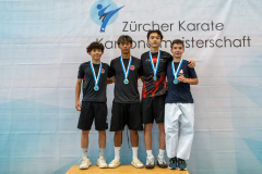 Karl Ravas,Noah Maurer,Yanik Meier,Nevio Iseppi,Bonstetten,Siegerehrung,2026,Shukokai Dojo Wetzikon-Volketswil-Winterthur,Zürcher Kantonalmeisterschaft,ZHKM,KEN WA KAI GOJU-RYU KARATE-DO,NIPPON TRAINING URDORF / DIETIKON