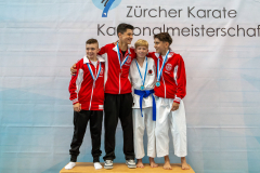 Diogo Costa Freitas,Evan Morgese,Justin Chresta,Diego Cardia,Bonstetten,Siegerehrung,2026,Zürcher Kantonalmeisterschaft,ZHKM,SHORIN RYU KARATE DO KLOTEN,KEN WA KAI GOJU-RYU KARATE-DO